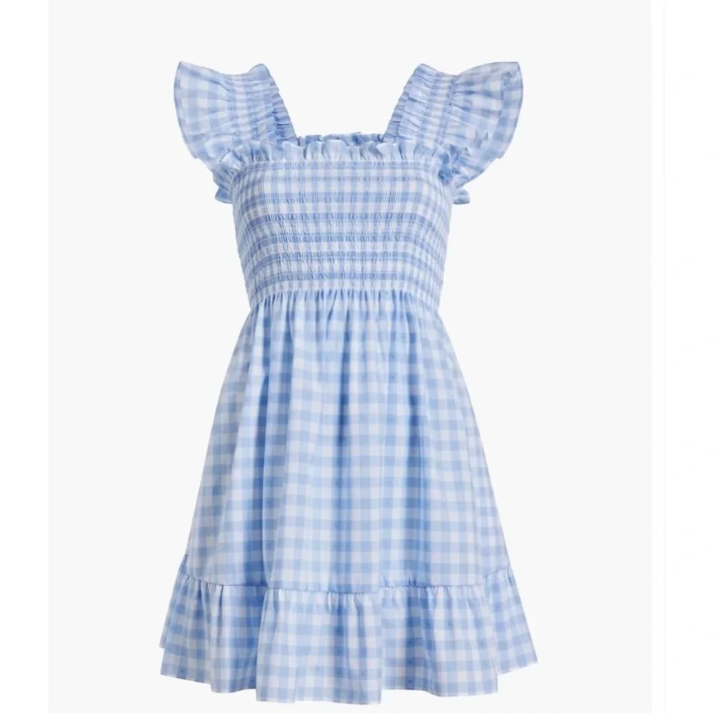 Hill House Blue Gingham Elizabeth Mini Nap Dress - Picture 2 of 5